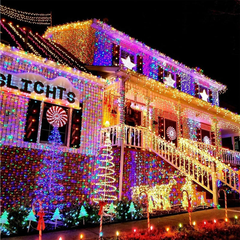 Luces Led Navidad Guirnalda Luces Multicolor 100 Led