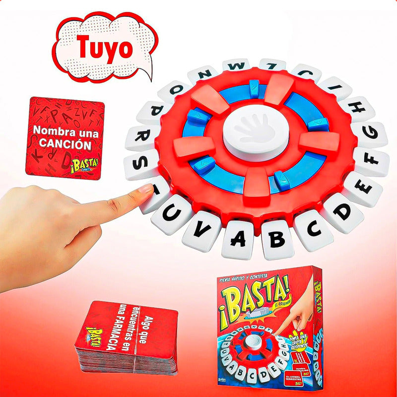 Juegos Mesa Juegos De Mesa Niños Pack 2 Juego Palabras Basta Rojo