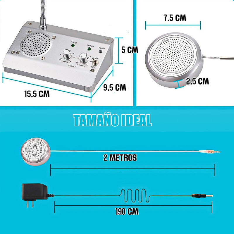 Microfonos Amplificadores Intercomunicador Bancos Citofonos Gris/redondo
