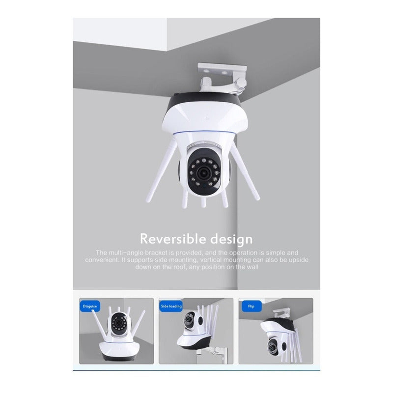 Cámaras De Vigilancia Ip Camara Wifi Casa Monitor Bebe Video Blanco