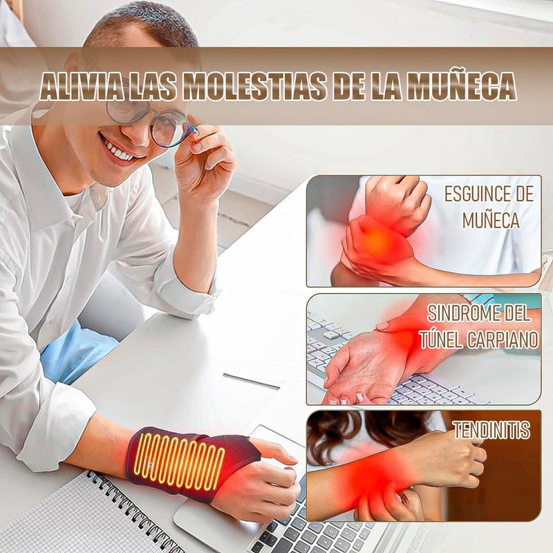 Muñequera Calentadora Pack 2 Muñequera Ortopedica Muñequeras Negro Unica