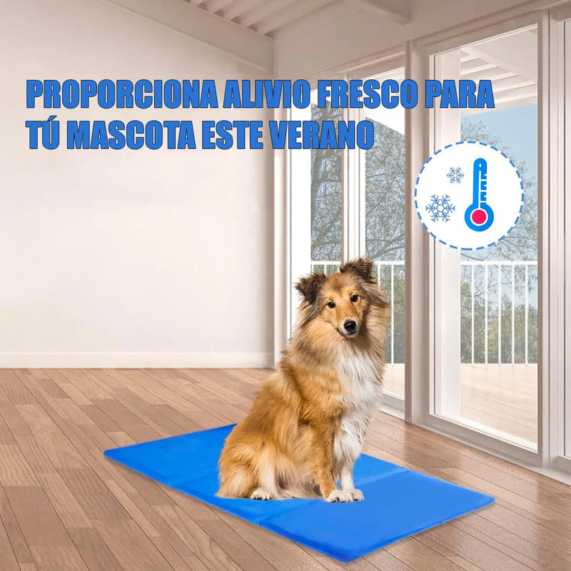 Manta Refrescante Perro Manta Fria Perros Cama Perro 96x81cm Cama Perro Lavable Plastico A Prueba De Agua Colchon Frio Para Perros Grandes Plegable Multifuncion Okshop
