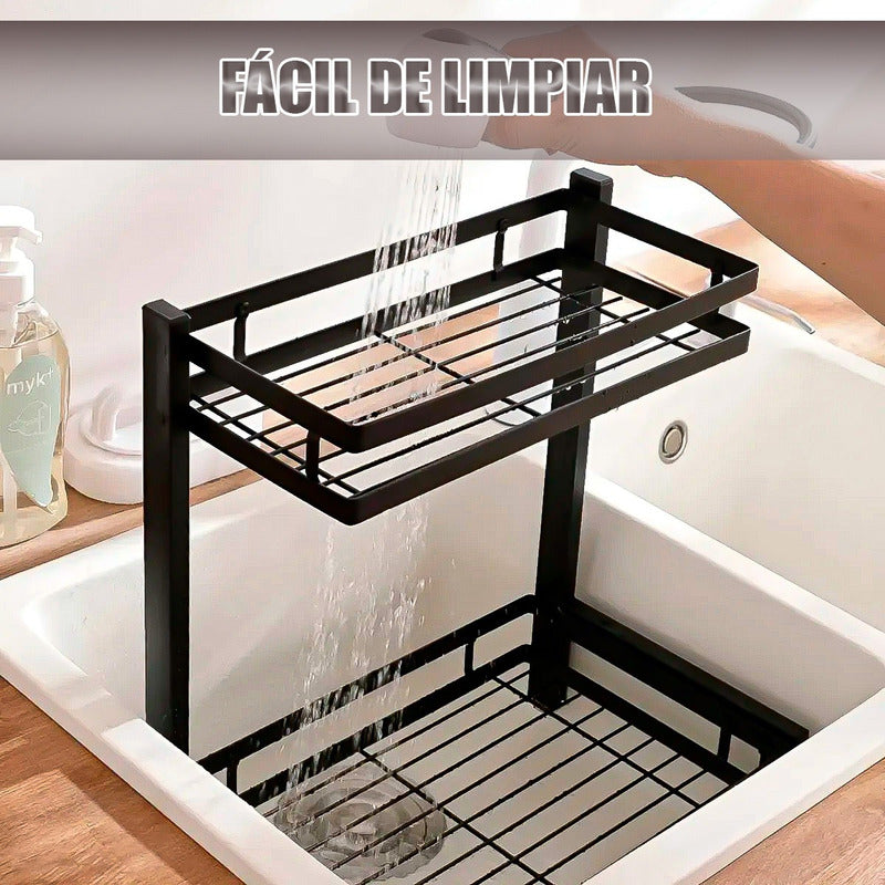Organizador De Especias Organizador Multifunción Especieros Negro