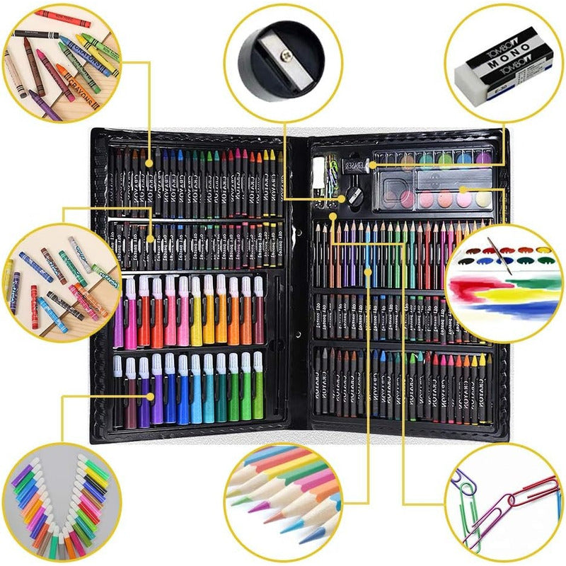 Plumones Para Pintar 168 Pcs Set De Arte Lápices Para Pintar