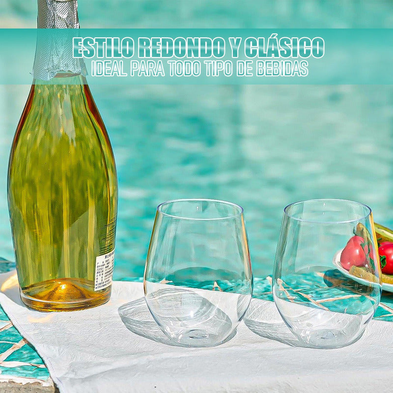 Vaso Wayu Set 4 Vasos Vidrio Vasos Redondos Vidrio Wayu