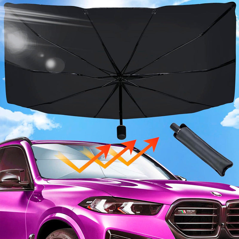 Quitasol Para Autos Cortina Auto Protector Solar Para Auto Negro