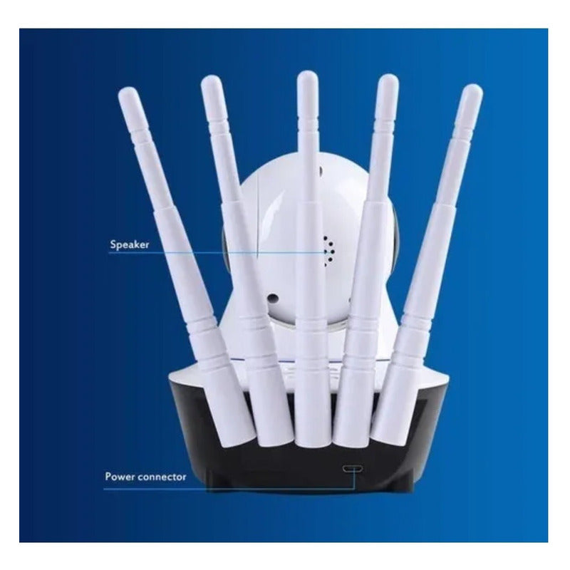 Cámaras De Vigilancia Ip Camara Wifi Casa Monitor Bebe Video Blanco