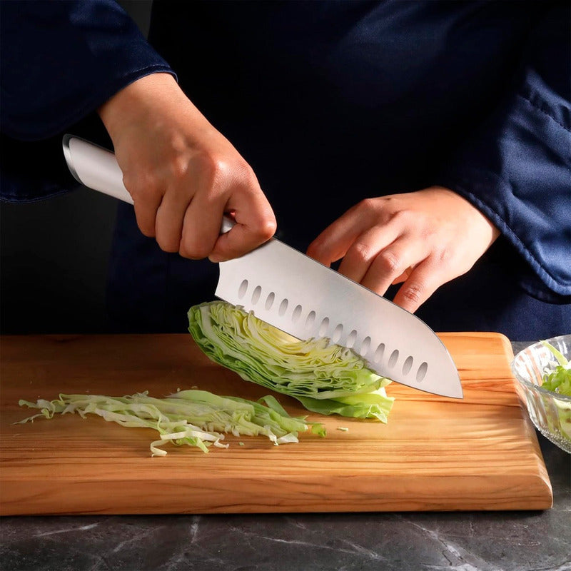 Cuchillo Carnicero Cuchillo De Cocina Cuchillo Chef Santoku Blanco