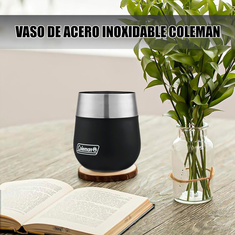Vasos Termicos Vaso De Acero Inoxidable Vaso Coleman 400 Ml Negro Liso