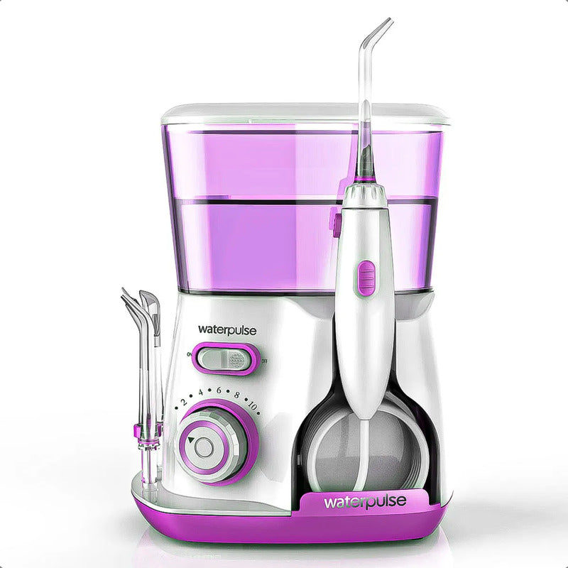 Irrigador Bucal Limpiador Dental Y Encias Waterpiks 120 Psi Morado