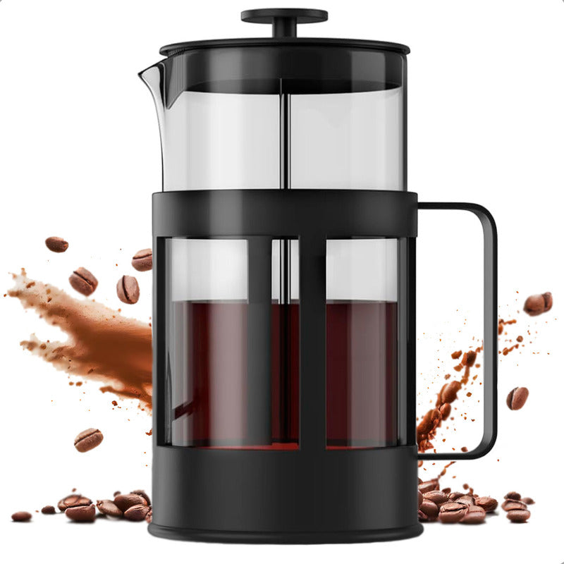 Cafeteras Francesas Cafetera Prensa Acero Inoxidable 1000 Ml Negro