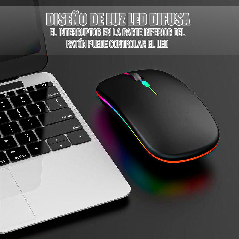 Mouse Inalambrico Mouse Bluetooth Mouse Inalambrico Recargab Blanco