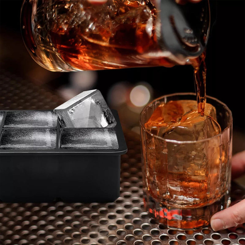 Cubeta De Hielo Con Tapa 6 Ranuras Silicona Molde Hielo Rectangular Antiadherente Gris Cubeta Hielo Silicona Molde Hielo Gris Cubetas De Hielo Con Tapa Bandeja Hielo Okshop