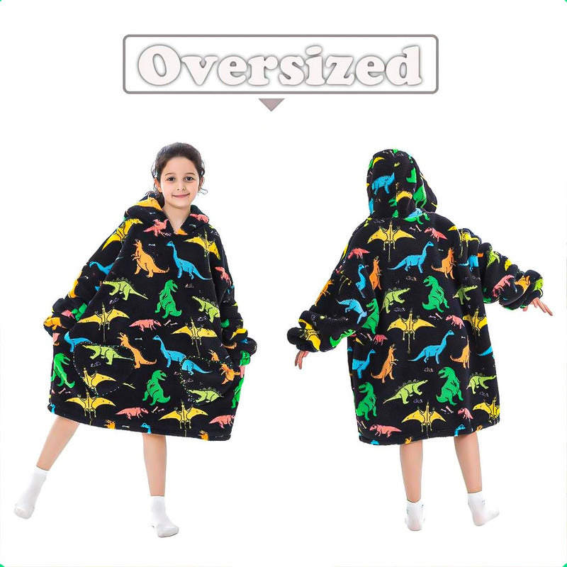 Poleron Peludo De Niño Poleron Con Capucha Niña Polerones Poleron Gigante Poleron Sherpa Frio Invierno Pijama Polar Manta Polar Polerón Niño Poleron
