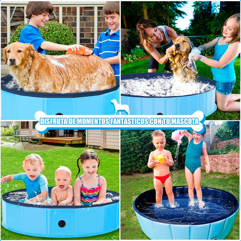 Piscina Para Perros Piscina Plegable Mascotas Perro 80x20cm
