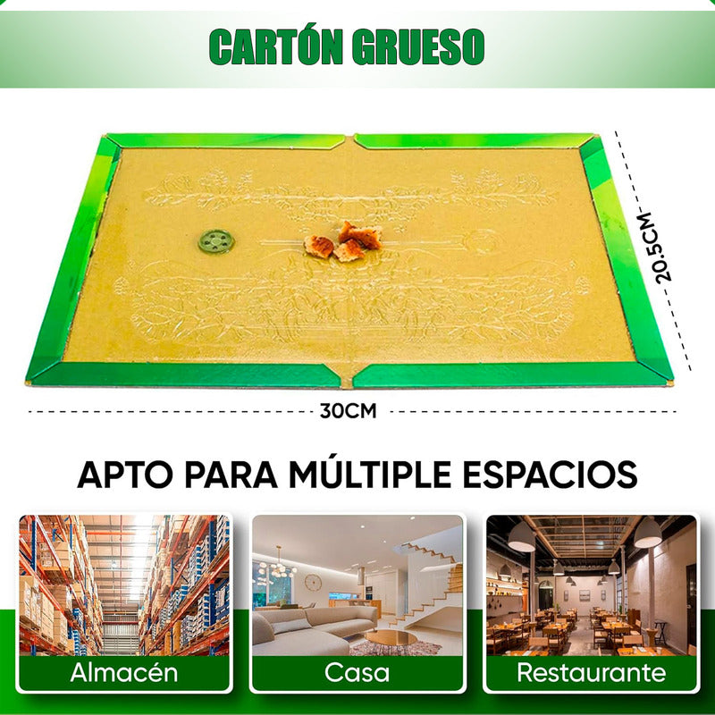 X10 Trampas Para Ratones Desratizacion Espanta Ratones Pega Verde