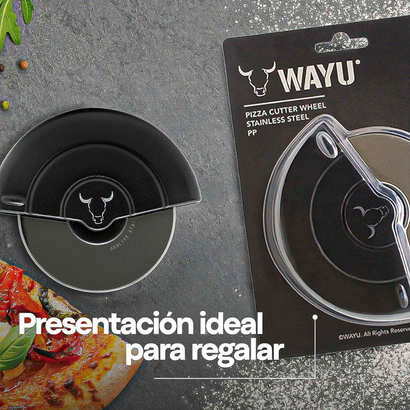 Cortador Pizza Rueda Wayu Cortador De Pizza Profesional Wayu Negro
