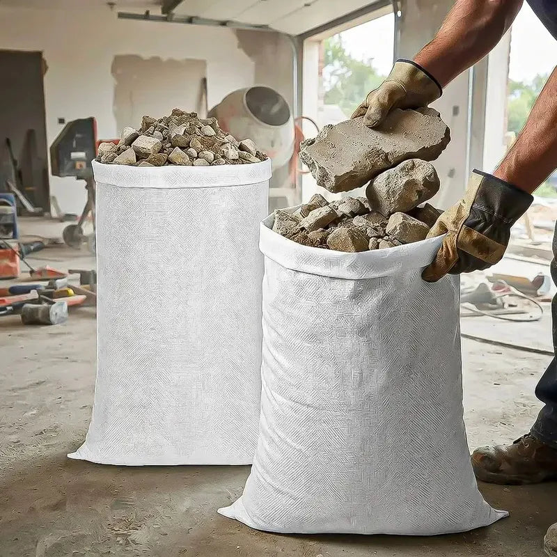 Pack 2 Sacos Escombros Saco De Escombros 90x120cm Saco Rafia Blanco Okshop Saco De Rafia Blanco Polipropileno Sacos De Rafia Para Escombros Sacos Blancos Paras Escombros Sacos Para Basura Okshop