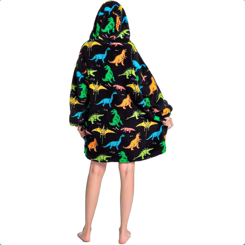 Pack 2 Poleron Peludo De Niña Poleron Con Capucha Niño Polerones Poleron Gigante Poleron Sherpa Frio Invierno Pijama Polar Manta Sherpa Poleron Niños