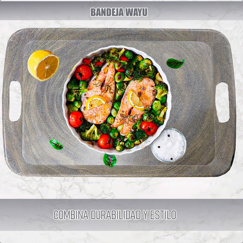 Bandejas Melamina Wayu Bandejas Bamboo Bandeja Rectangular Wayu