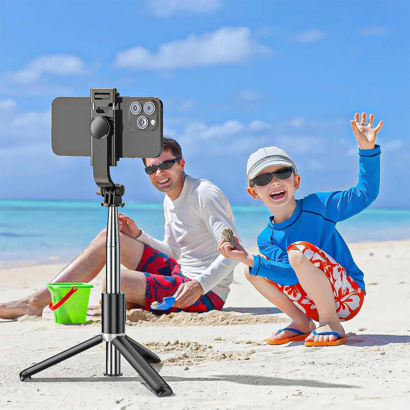 Tripode Celular Soporte Para Celular Palo Selfie Extensible Tripode Para Camara Videos Plastico Tripode iPhone Flexible Tripode Para Celular Tripode Celular Alto Fiestas Okhop Negro