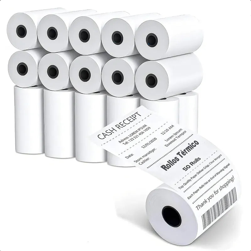 Pack 20 Rollo Papel Boleta Papel Termico 57x40mm Rollo Termi Blanco