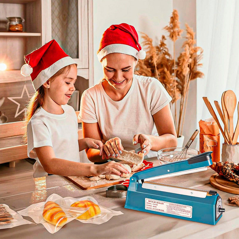 Selladora De Bolsa Maquina Selladora Bolsas Selladora 300mm Azul