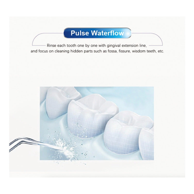 Irrigador Bucal Limpiador Dental Y Encias Waterpiks 120 Psi Blue