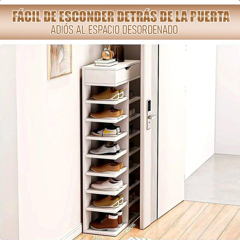Zapatero Recibidor Mueble Zapatos Mueble Zapatero 14 Pares Blanco