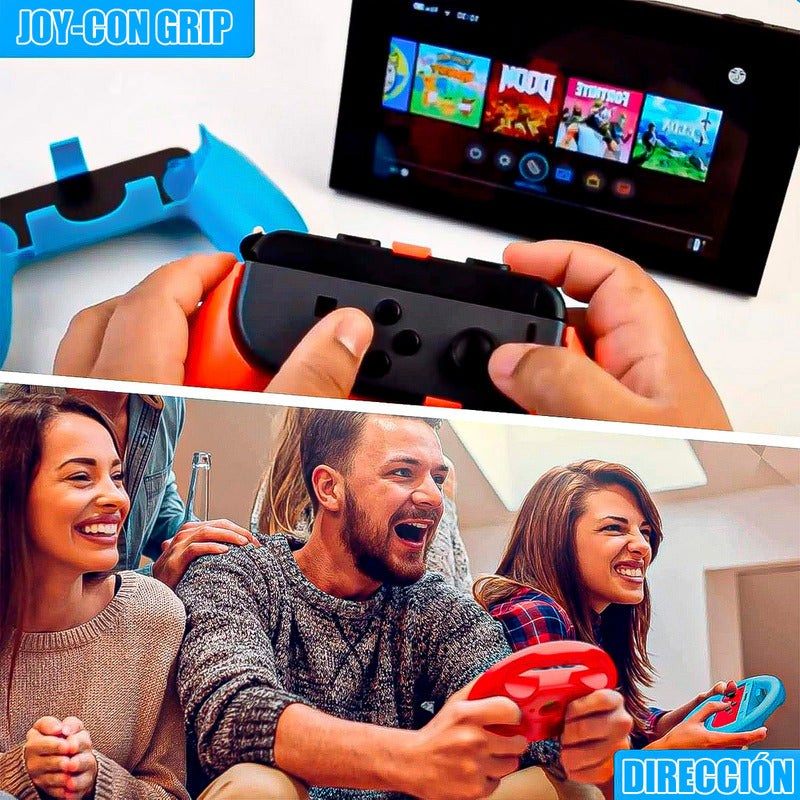 Accesorios Nintendo Switch Funda Control Accesorios 10 En 1 Negro