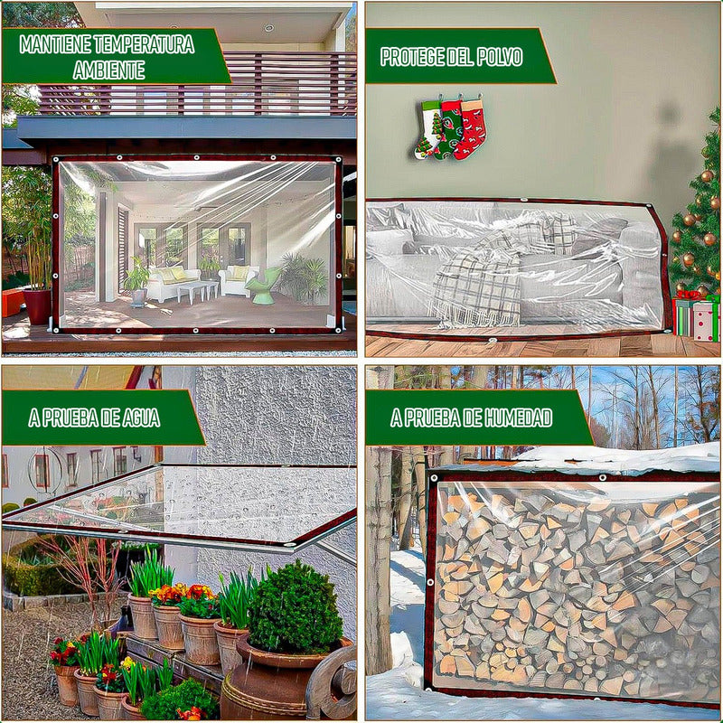 Lona Carpa Multiuso 3x3 Metros Impermeable Lona Transparente