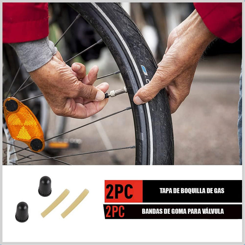 Kit Parches Bicicleta Reparacion Pinchazo Llanta Bicicletas Blanco