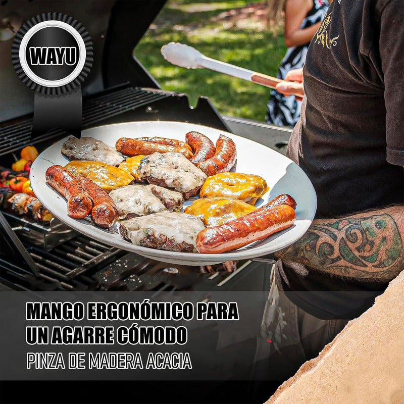 Pinza Wayu Pinzas Wayu Bbq Master Pinza Cocina De Parrilla Madera