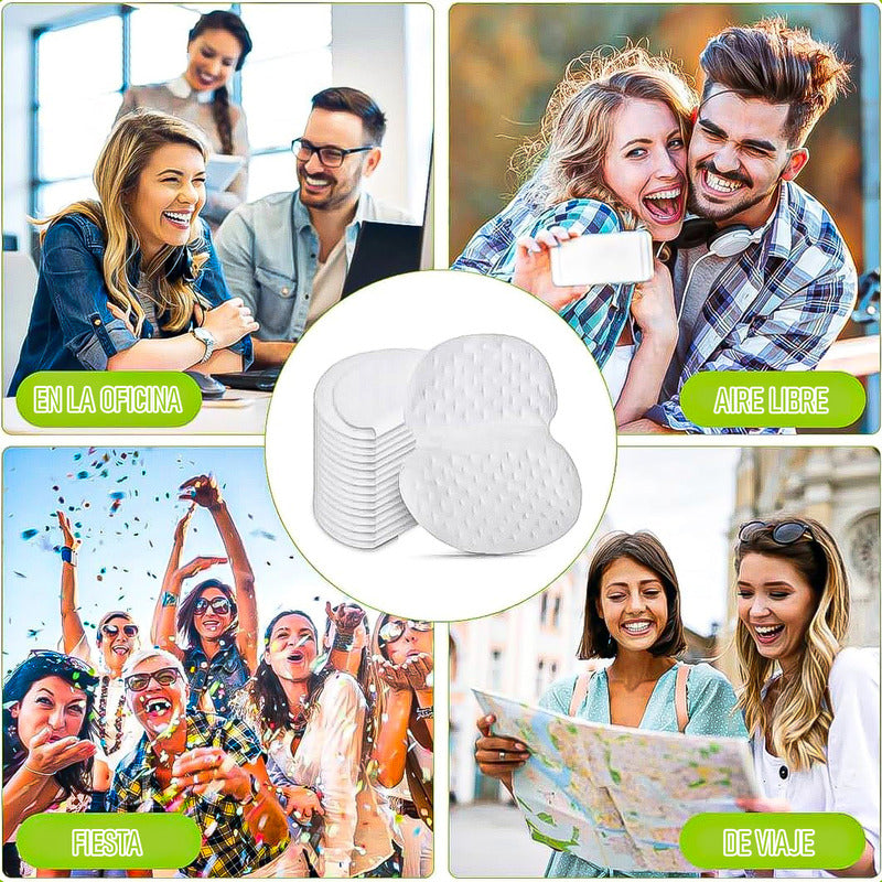 Protector De Axilas Parches Antitranspirantes Pack10 Parches Blanco