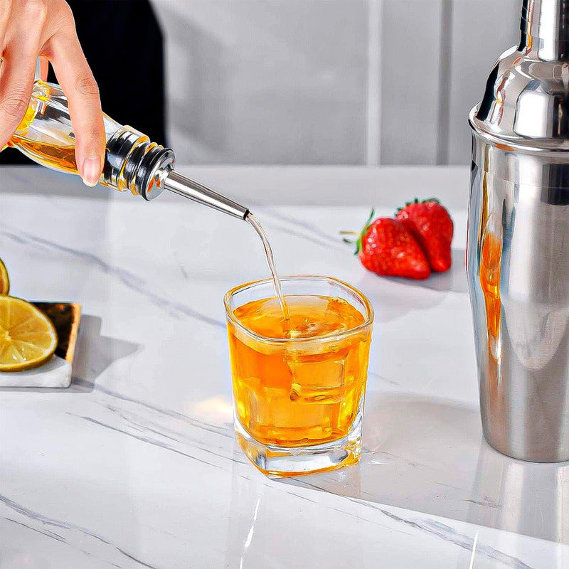Kit De Coctelería Coctelera Profesional Kit Coctelería 22pcs Plateado