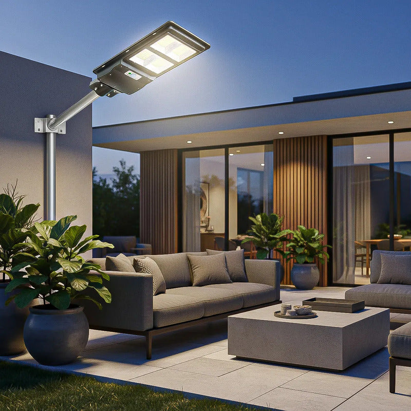 Foco Led Solar 200w Foco Led Solar Foco Solar Exterior Foco Negro Blanco Frío