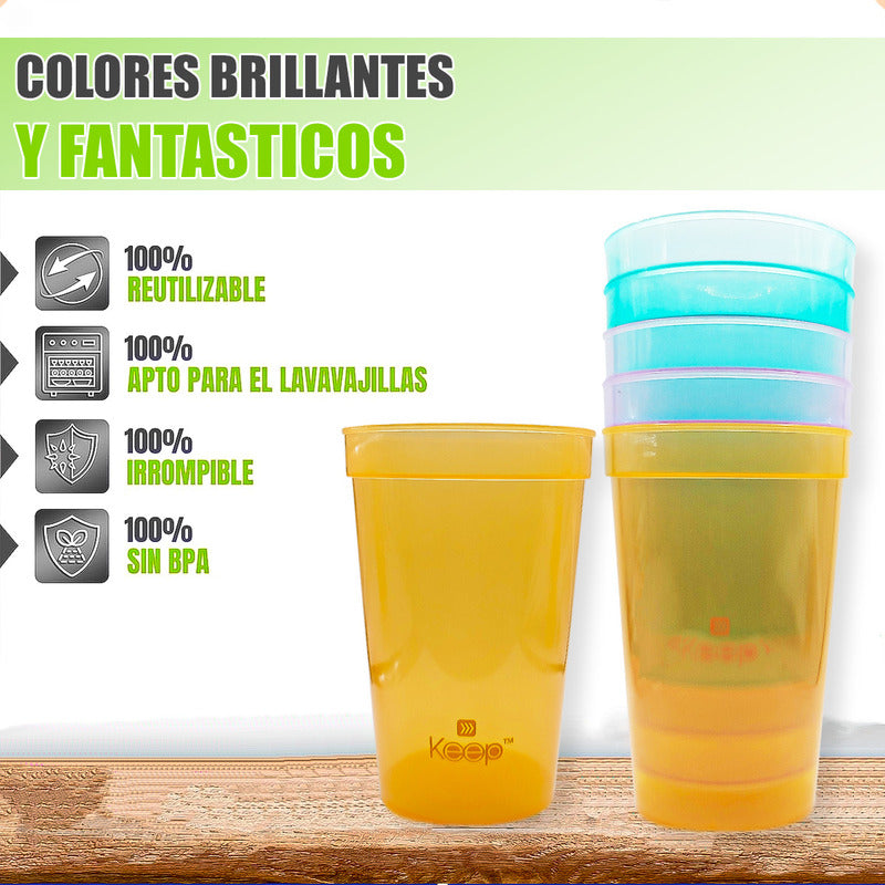 Vasos Plasticos Vasos Plasticos 500 Ml Vasos Plasticos Keep Arcashopping Vasos Plasticos Reutilizables Vasos Para Fiestas Vasos De Bebidas