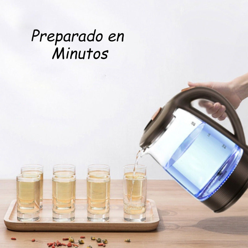 Hervidor De Agua Electrico Termo Hervidor Calentador Agua Te Marrón