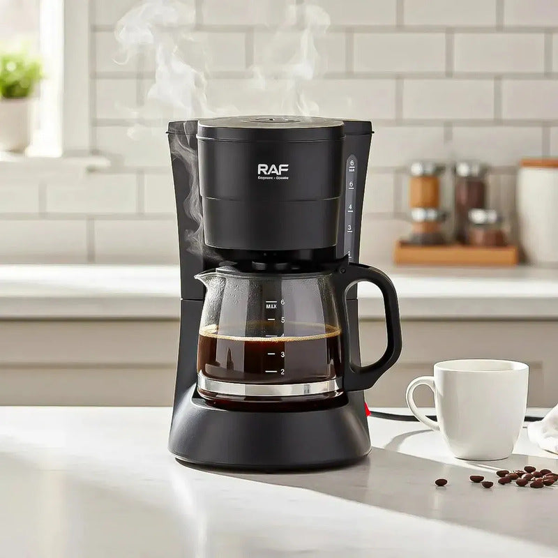 Cafetera Electrica Maquina De Cafe Cafetera 6 Tazas Cafetera De Goteo Okshop Máquinas De Café Con Filtro Cafetera Electrica 600w Cafeteras Automaticas Cafeteras 6 Tazas Negro Con Cuchara