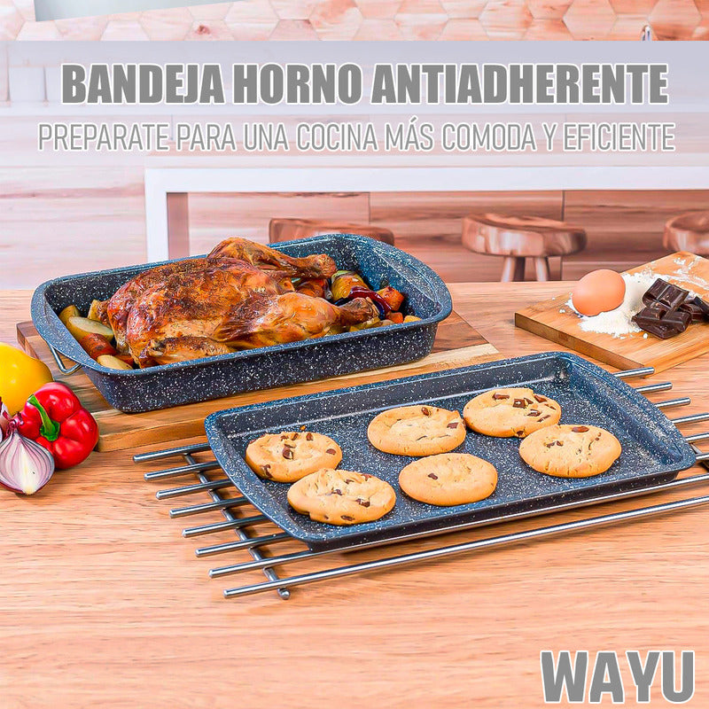 Bandeja Horno Wayu Bandeja Rectangular Para Horno Bandejas Wayu Arcashopping Bandeja Para Hornear De Acero Al Carbono Bandeja De Horno Antiadherente Bandeja Horno Antiadherente Granite Wayu