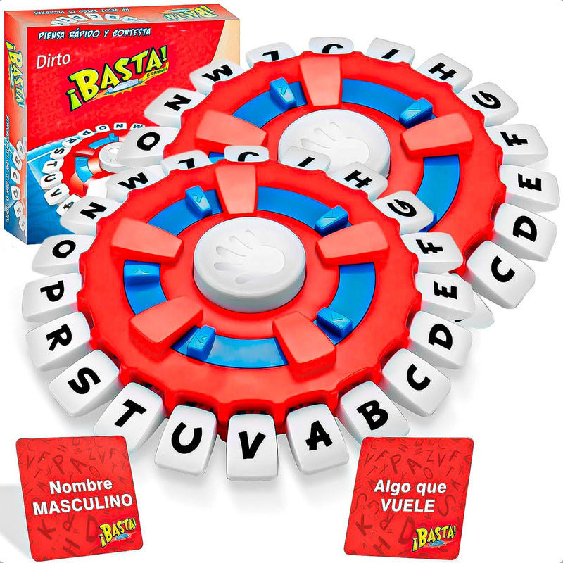 Juegos Mesa Juegos De Mesa Niños Pack 2 Juego Palabras Basta Rojo