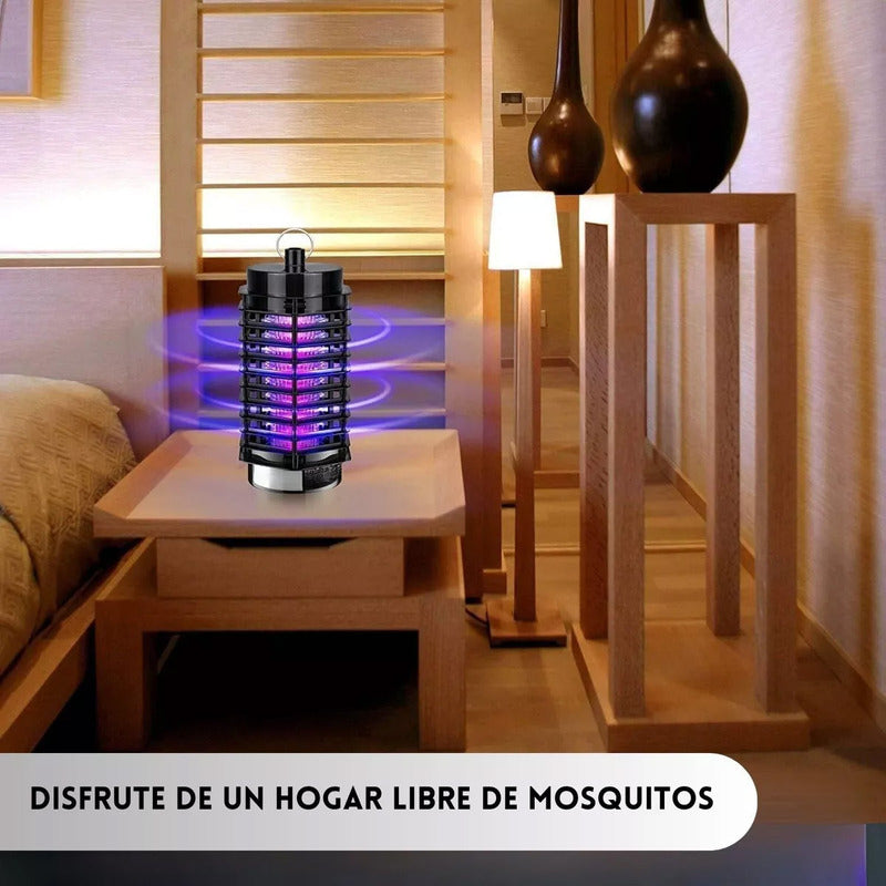 Mata Insectos Electrico Mata Moscas Electrico Lampara Led Uv Negro