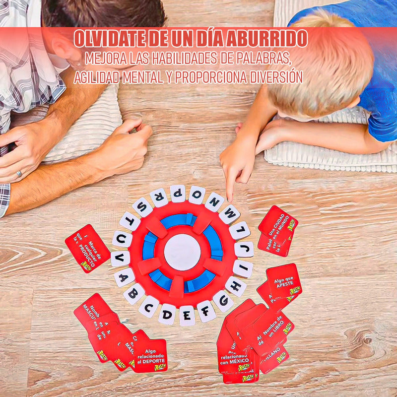 Juegos Mesa Juegos De Mesa Niños Pack 2 Juego Palabras Basta Rojo