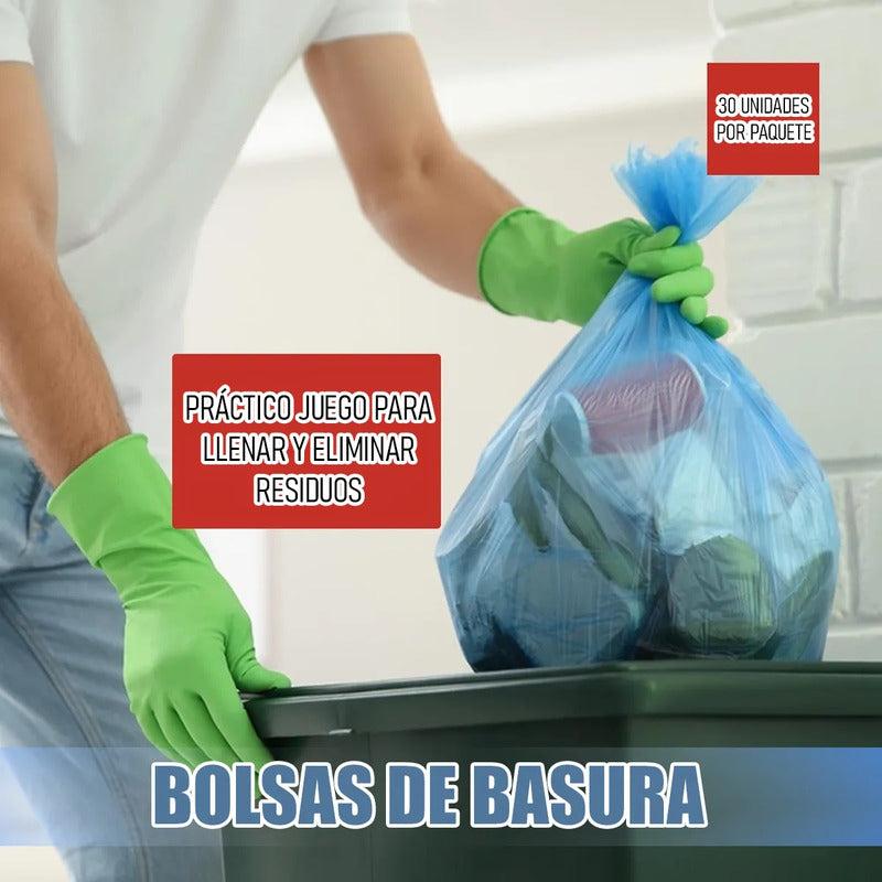 Bolsas De Basura Bolsa Basura 50x60 Cm Bolsas Plasticas 30u Bolsas Plasticas Transparentes De Basura Multifuncional Bolsa Plástica Mediana 30 Unidades Oficinas Transparente Okshop