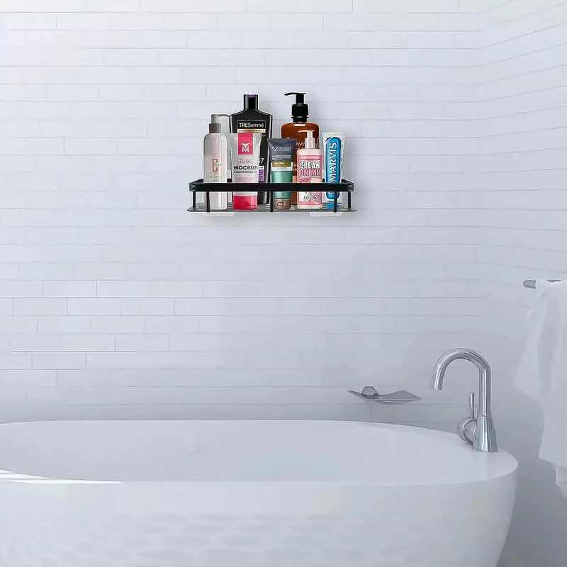 Organizador De Ducha Esquinero Okshop En Aluminio Negro Para Baño