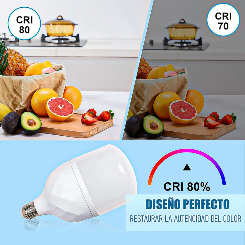 Ampolletas Luz Fría Ampolleta Inteligente Ampolleta Led 50w Fría