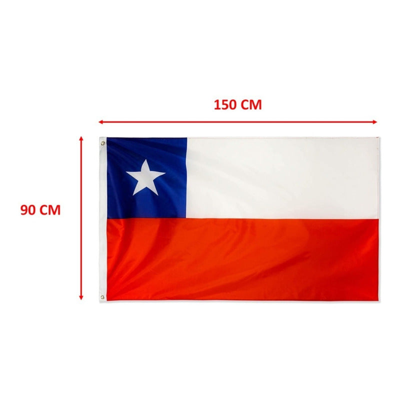 X2 Bandera Chilena Banderas De Chile Banderas Chile 90x150