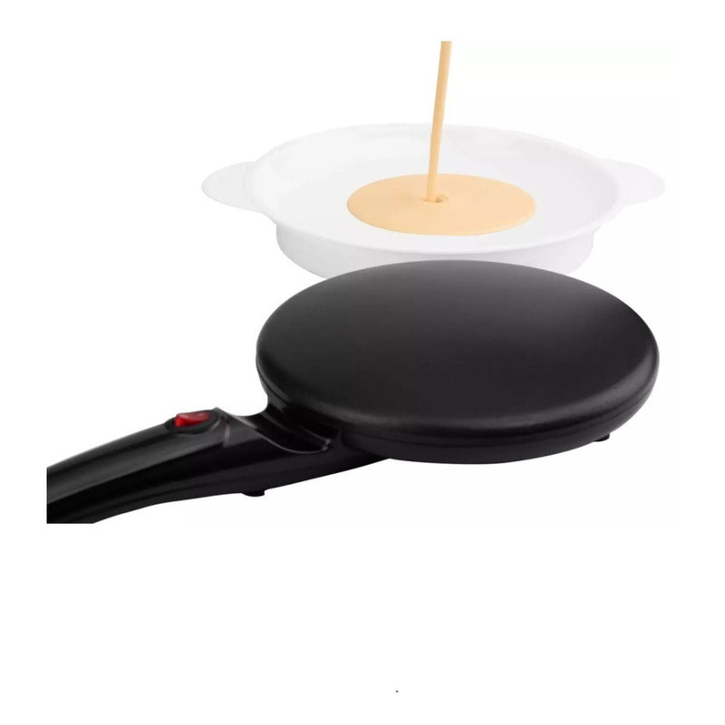 Panquequera Electrica Sarten Para Creps Panqueques Rapidos Negro