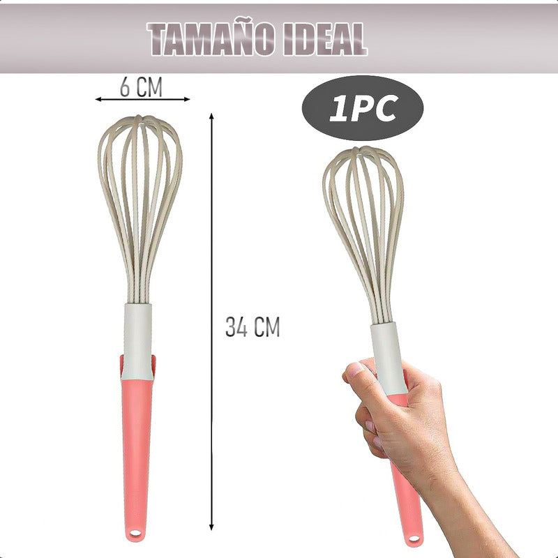 Batidor Globo Keep Pack 2 Batidor De Cocina Batidor De Mano Gris