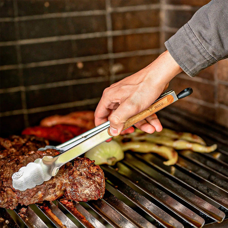 Pinza Wayu Pinzas Wayu Bbq Master Pinza Cocina De Parrilla Madera